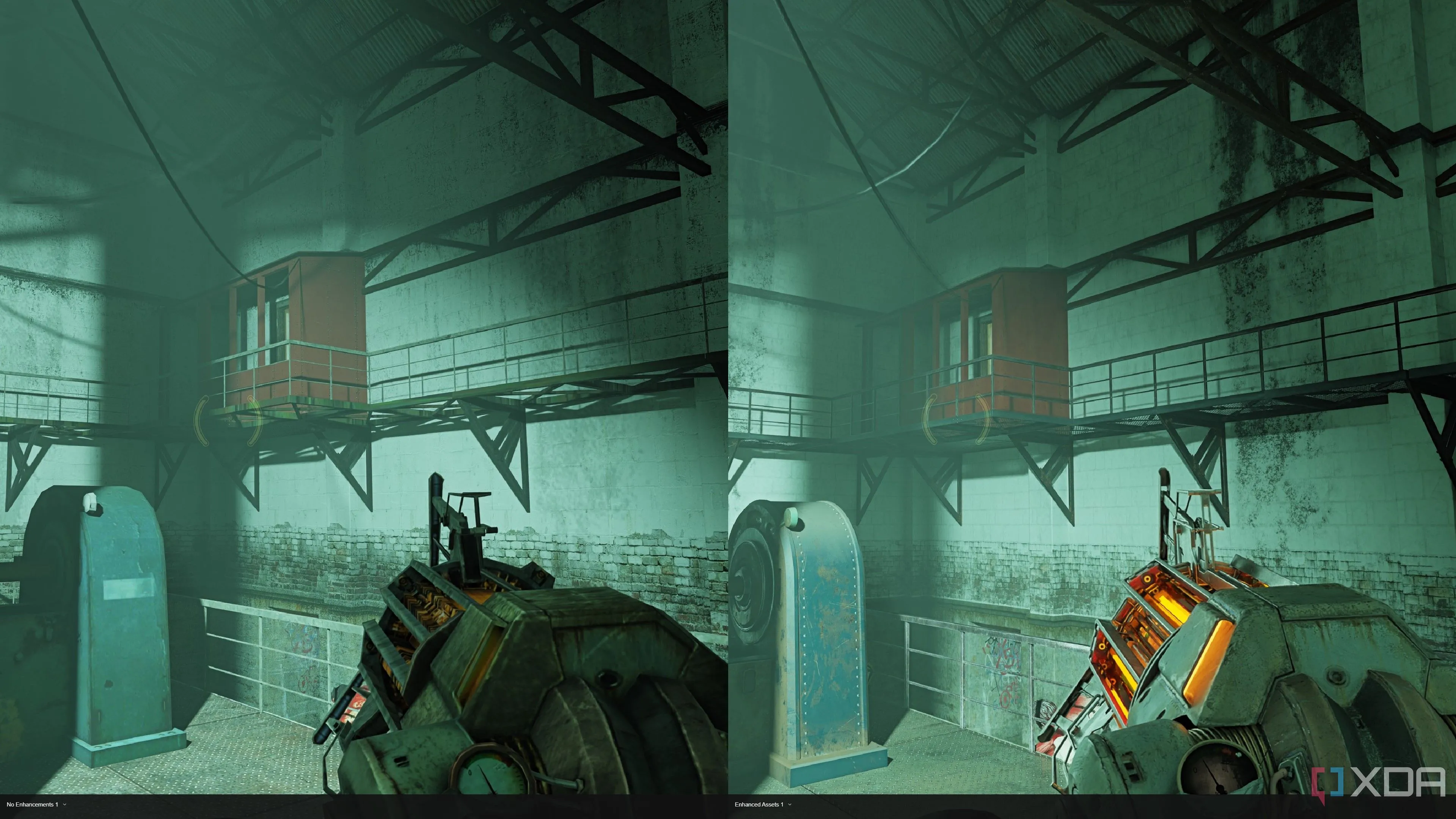 Chi tiết nâng cấp súng Gravity Gun và cấu trúc vỉ sắt trong Half-Life 2 RTX