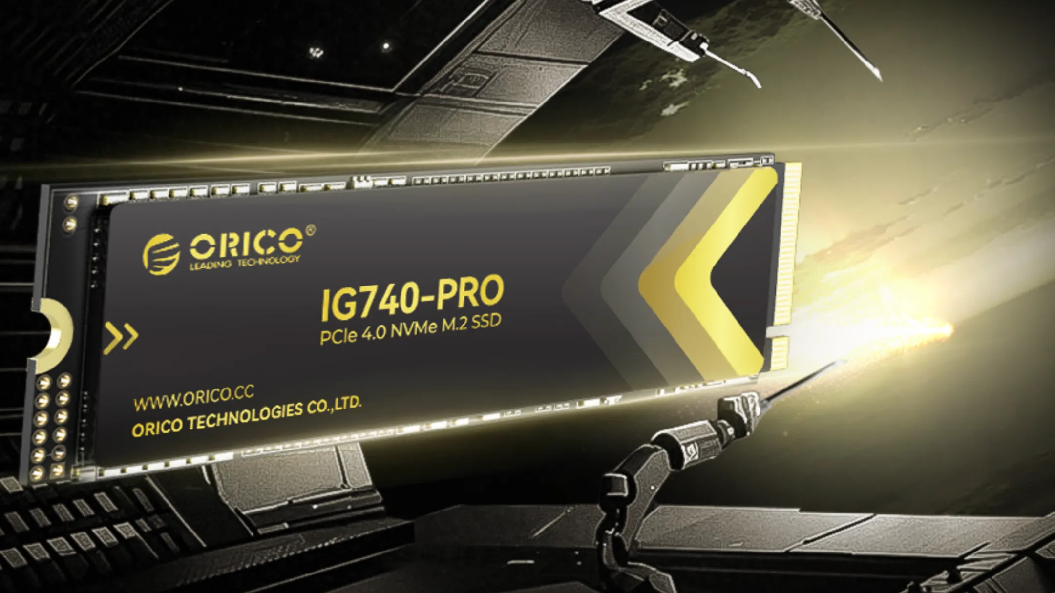 Chi tiết ổ cứng SSD Orico Industrial 2TB M.2 NVMe với thiết kế tản nhiệt hiệu quả