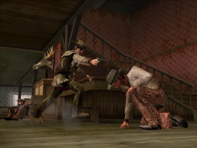 Colton chiến đấu tại Alhambra trong một cảnh game Gun đầy kịch tính