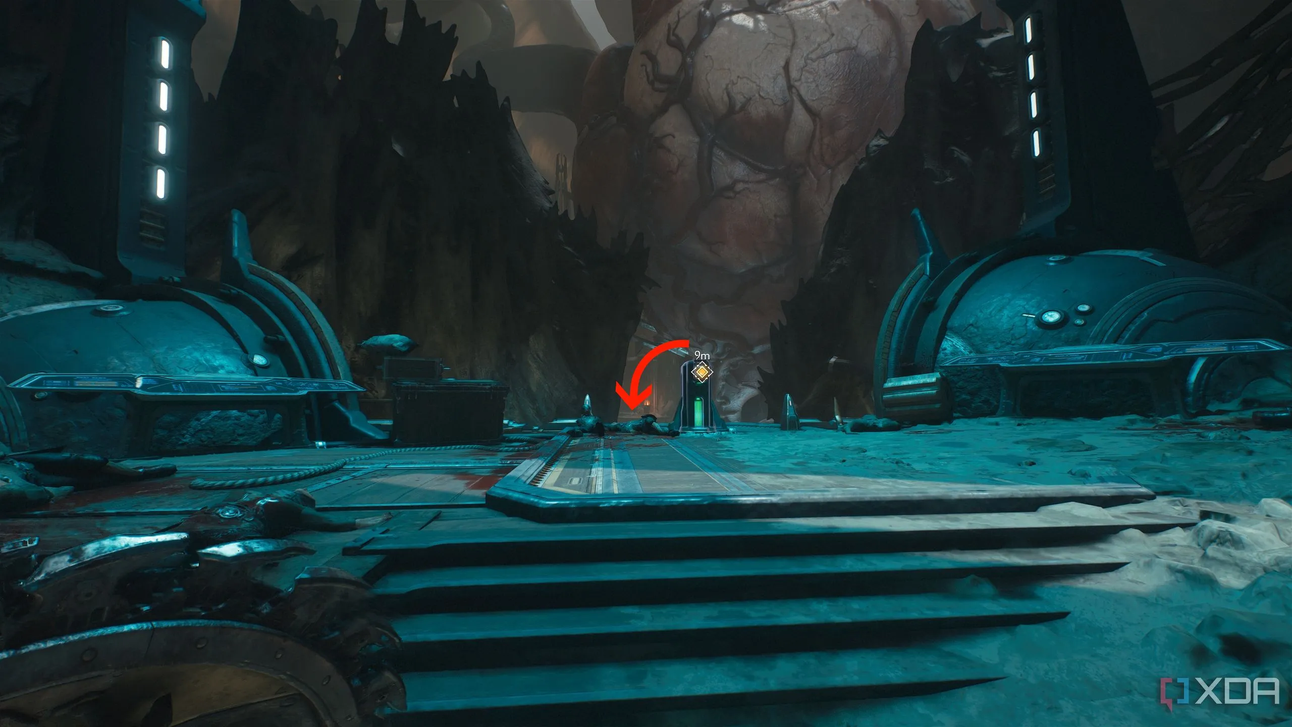 Công tắc mục tiêu cần tương tác trong Doom The Dark Ages