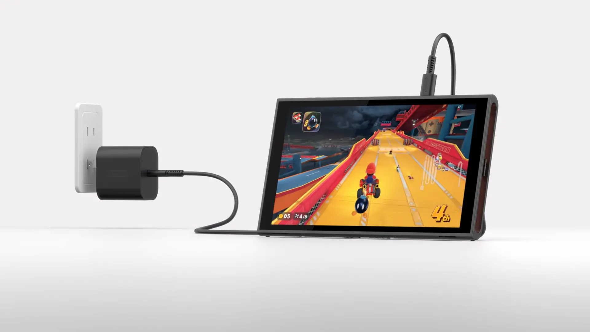 Cổng USB-C thứ hai được đặt ở cạnh trên của Nintendo Switch 2, tăng cường khả năng kết nối và sạc linh hoạt
