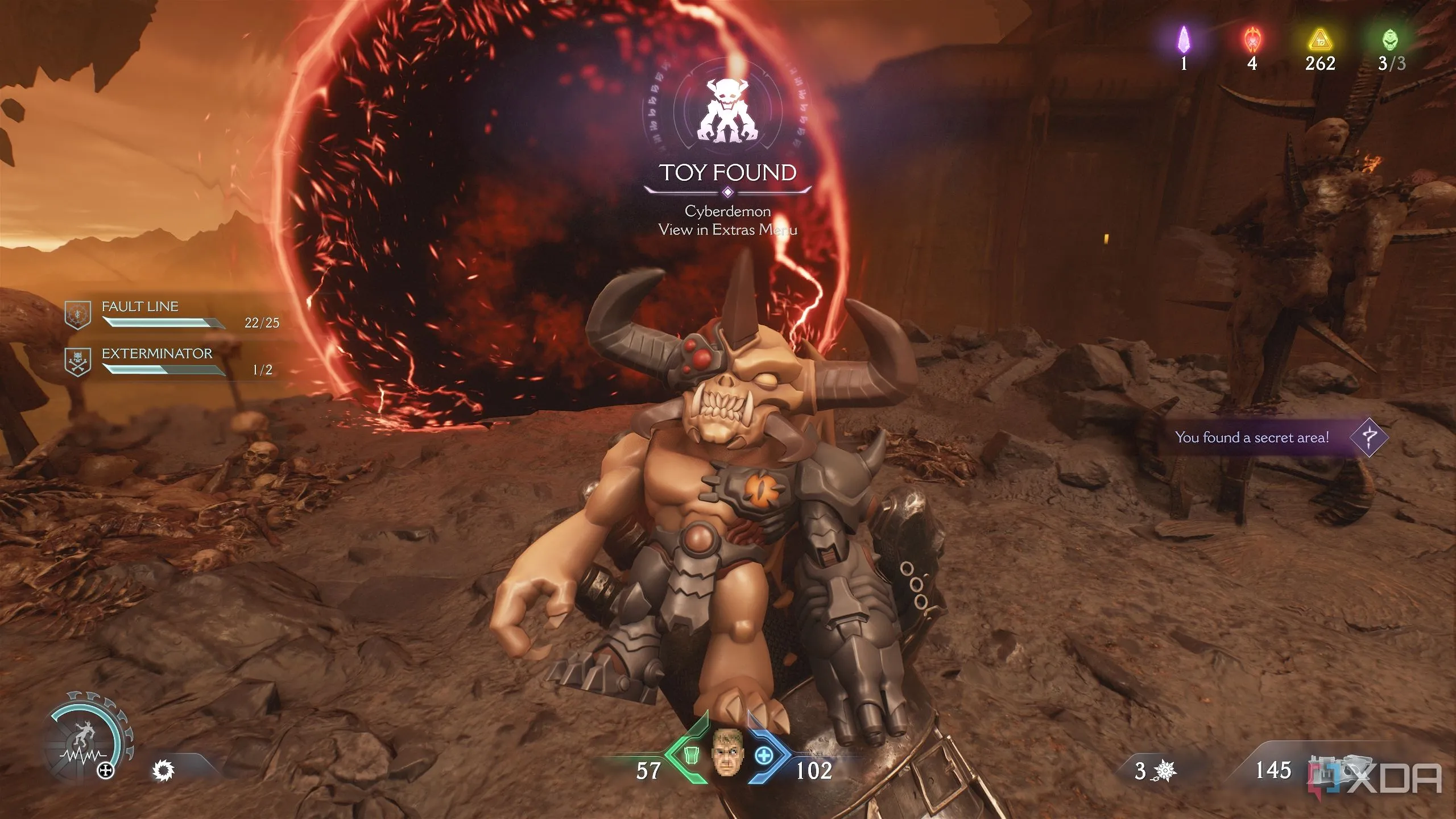 Đồ chơi Cyberdemon có thể thu thập được trong Doom The Dark Ages