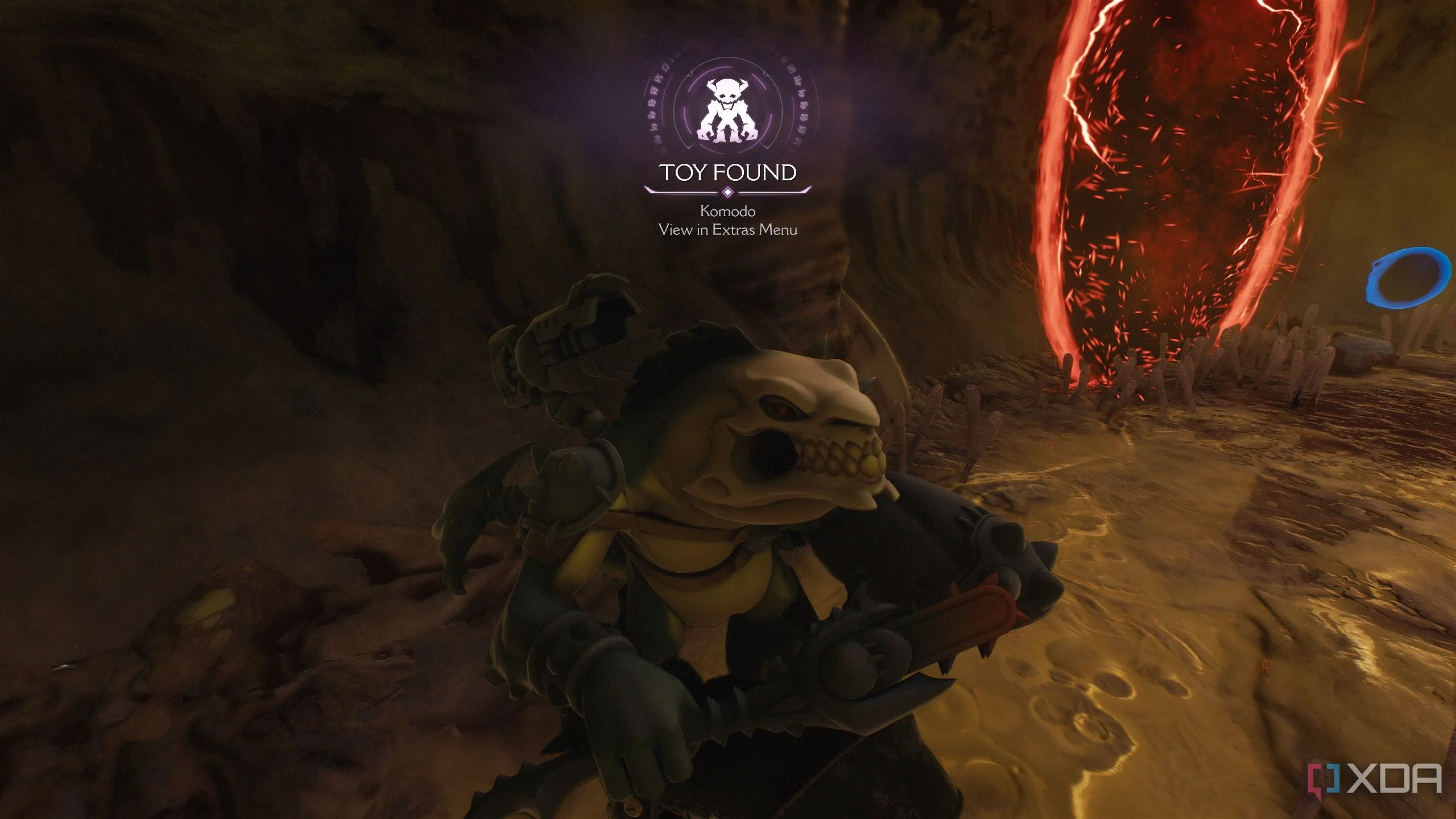 Đồ chơi sưu tầm Komodo trong Chương 18 của Doom: The Dark Ages