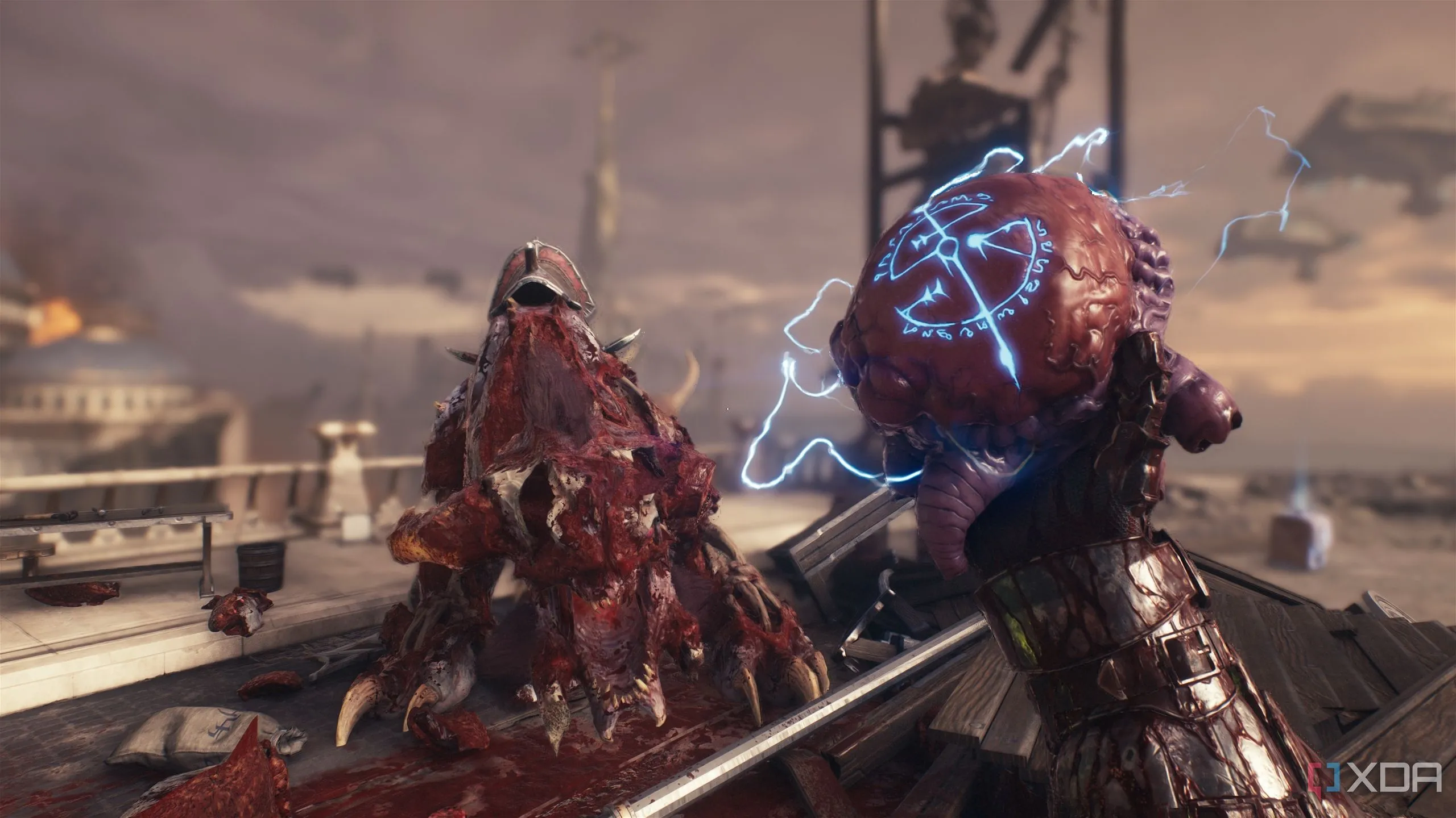Doom Slayer nâng cấp máu sau khi đánh bại Pinky Rider
