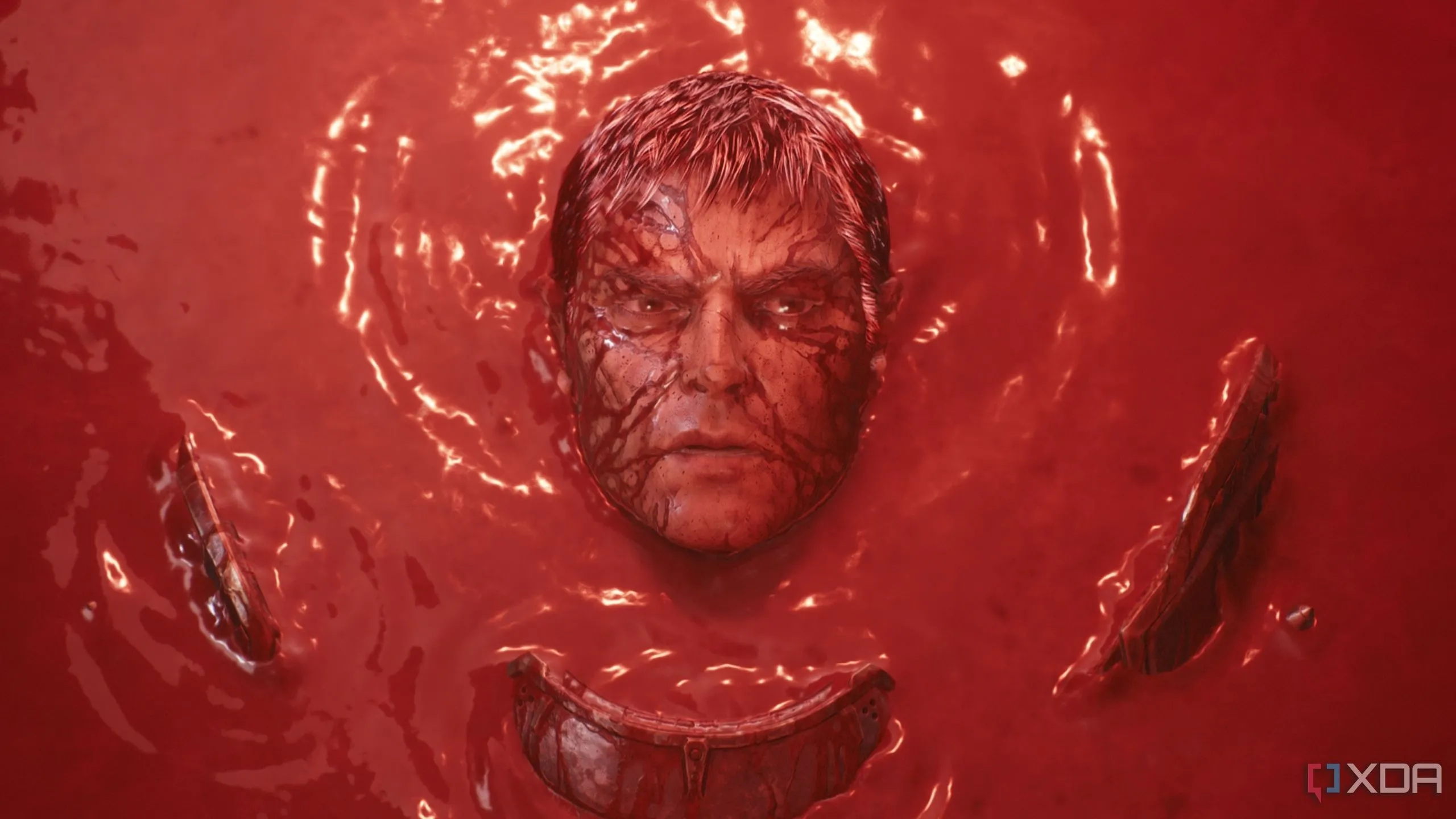 Doom Slayer trỗi dậy từ vũng máu trong Doom: The Dark Ages, biểu tượng cho sự trở lại của các anh hùng game cổ điển