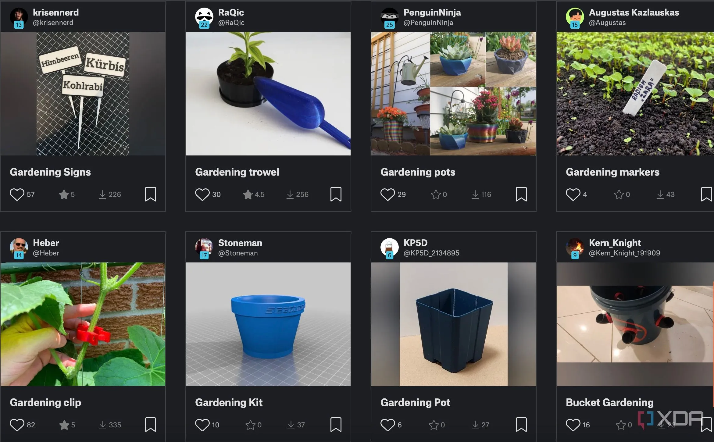 Dụng cụ làm vườn và các phụ kiện tiện ích khác được in 3D
