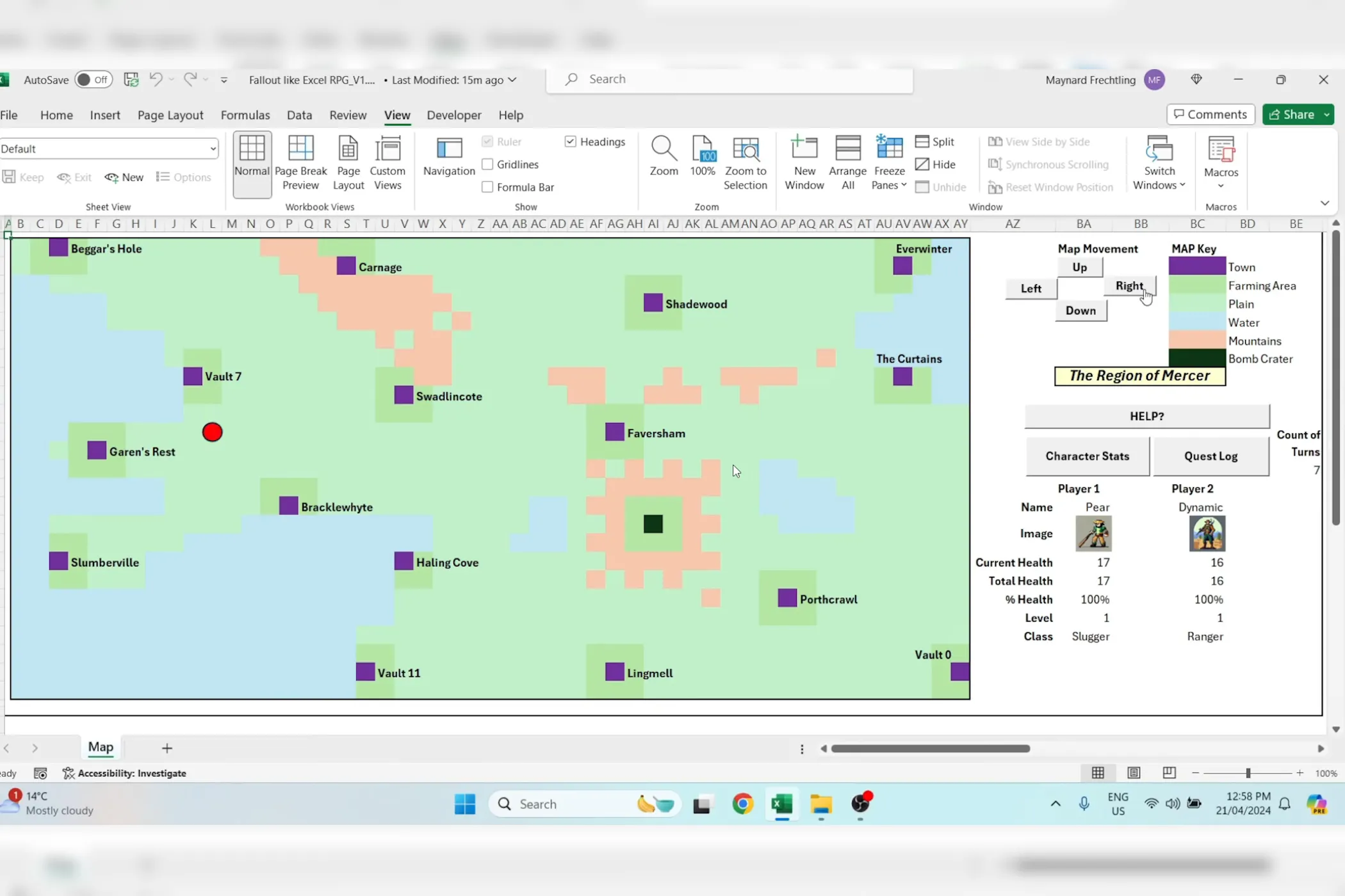 Game nhập vai Fallout được tái tạo trong Excel, thể hiện sự sáng tạo của cộng đồng game thủ