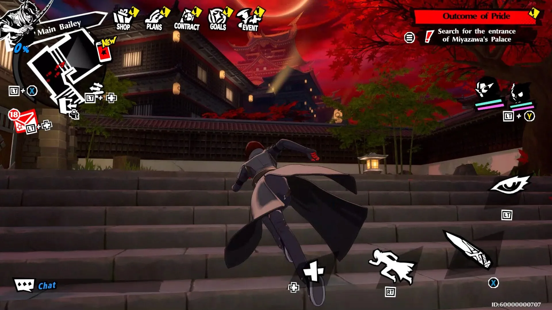 Giao diện bản đồ thế giới trong Persona 5 The Phantom X