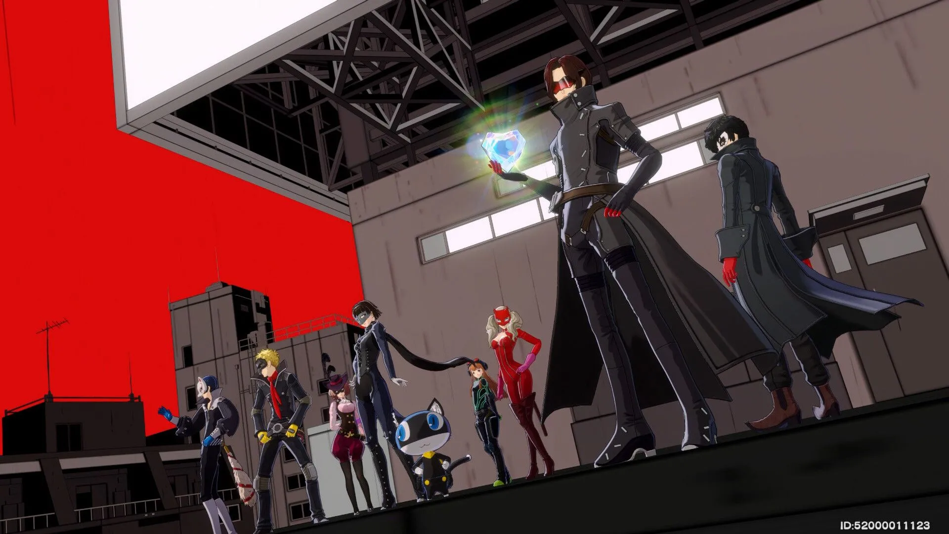 Giao diện chiến đấu Persona 5 The Phantom X với các nhân vật và hiệu ứng kỹ năng