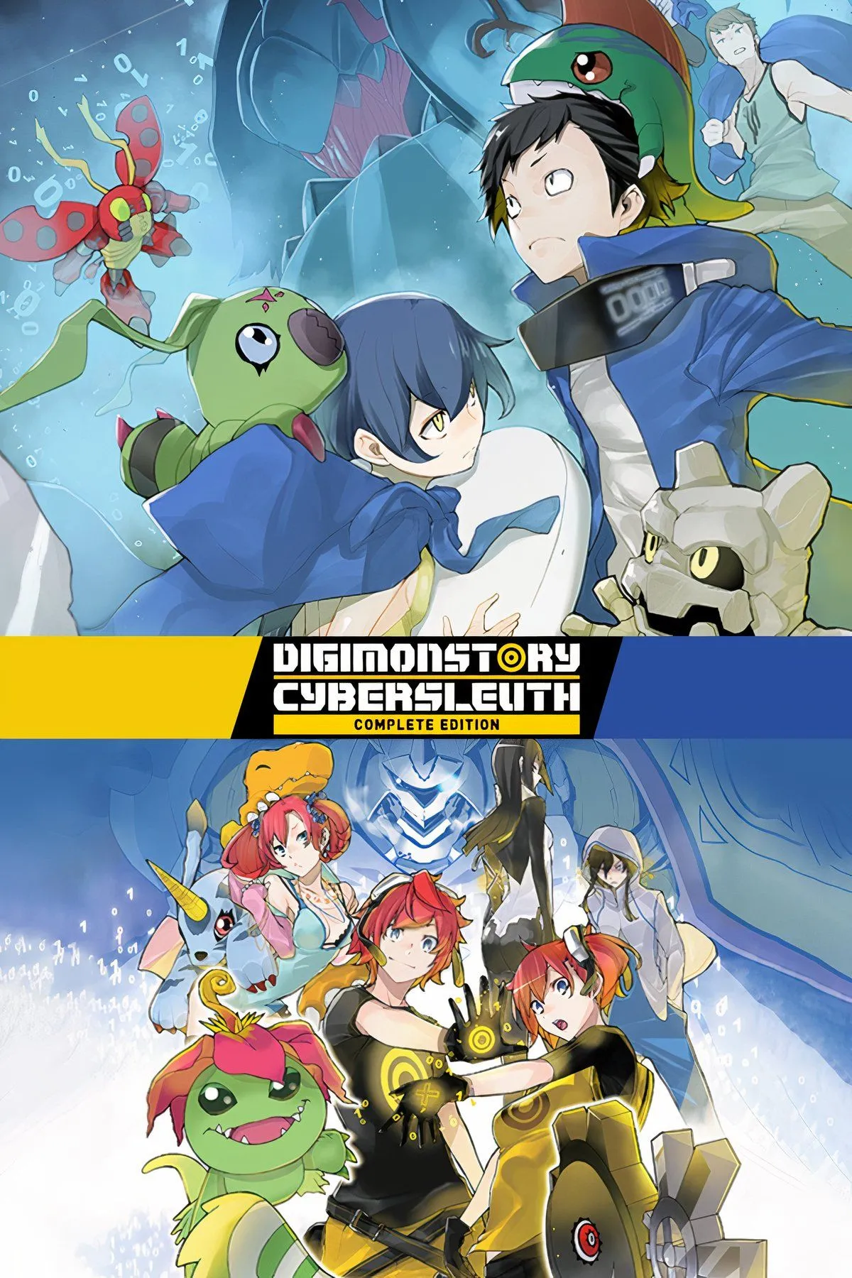 Giao diện chiến đấu và các Digimon trong game Digimon Story: Cyber Sleuth, thể hiện phong cách nghệ thuật độc đáo