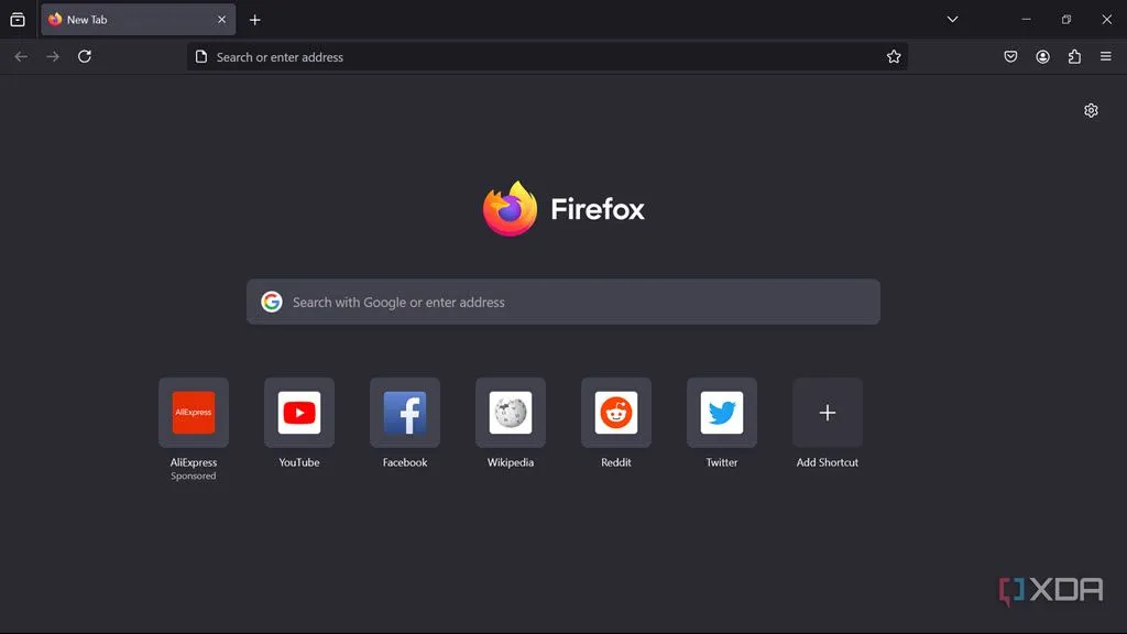 Giao diện người dùng của trình duyệt Firefox Portable với nhiều tab đang mở