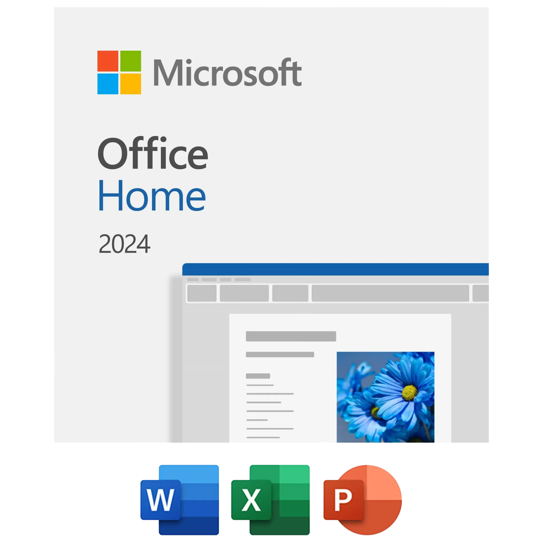 Giao diện phần mềm Microsoft Office Home 2024