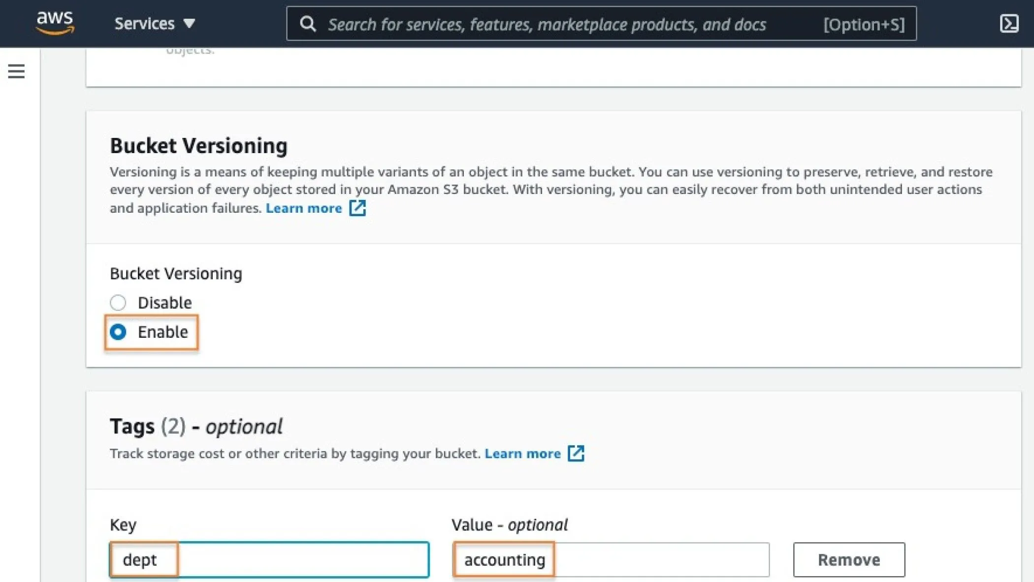 Giao diện tạo bucket Amazon S3 Glacier, giải pháp lưu trữ lạnh cho dữ liệu ít truy cập