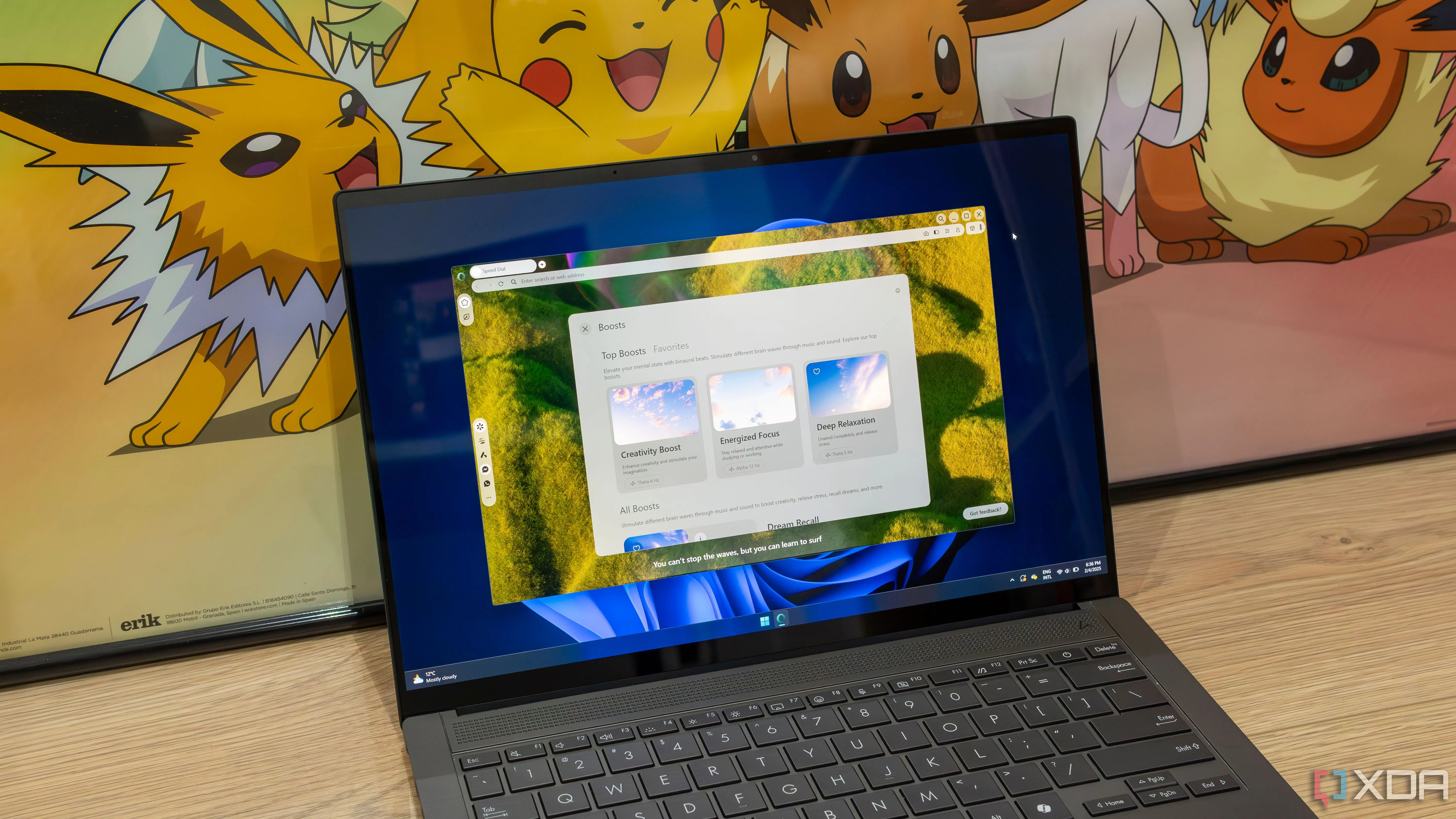 Giao diện trình duyệt Opera Air trên laptop Windows 11, một trong những đối thủ tiềm năng của Google Chrome