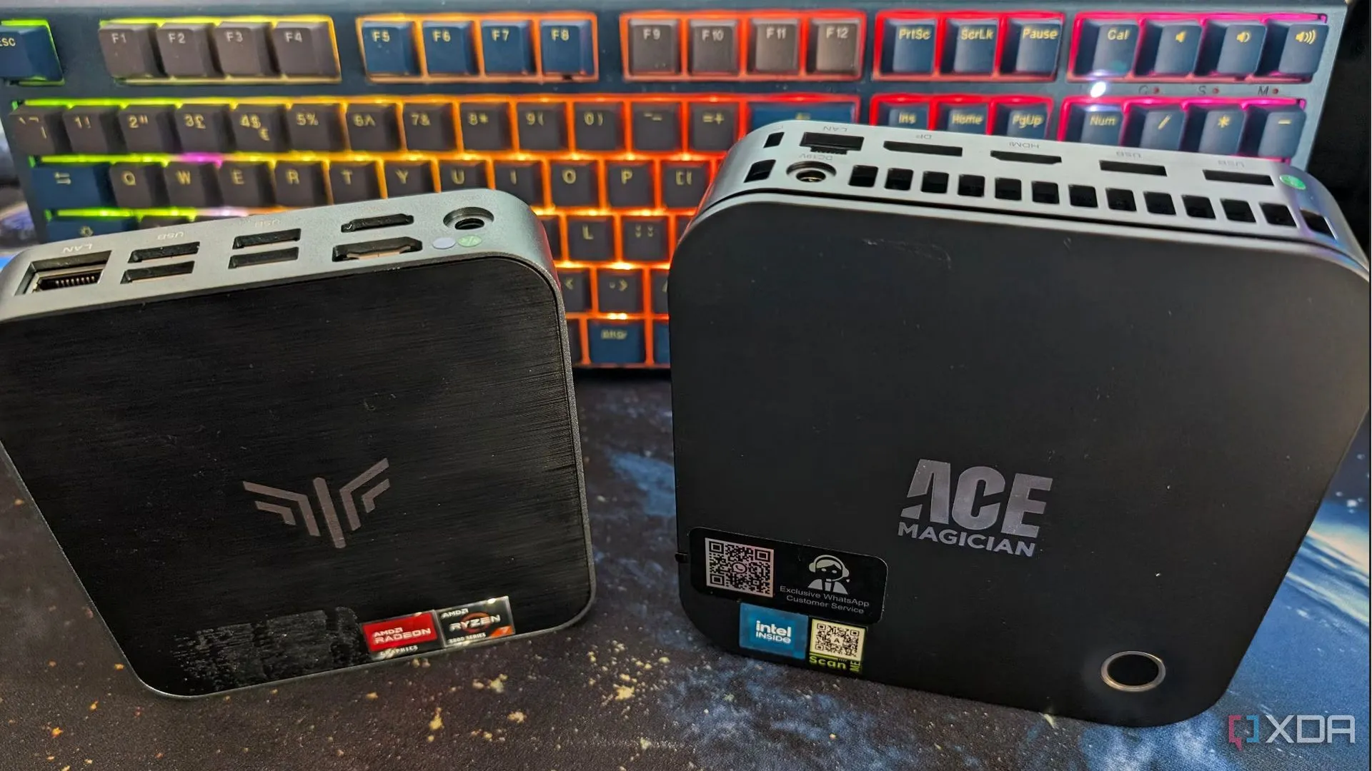 Hai máy tính mini của AMD và Intel, lý tưởng để biến thành bộ giả lập game retro nhỏ gọn.