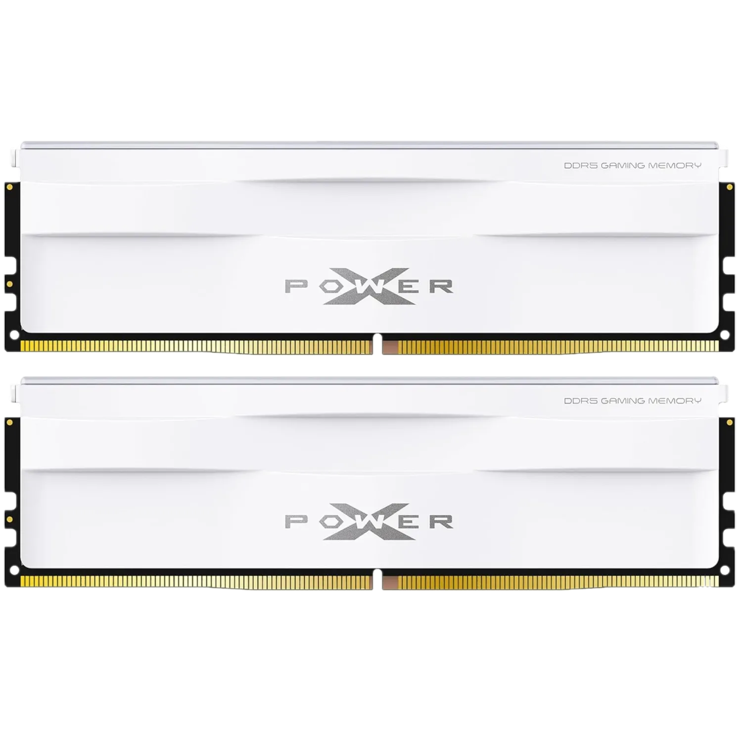 Hai mô-đun RAM trắng Silicon Power Zenith DDR5-6000 32GB CL30