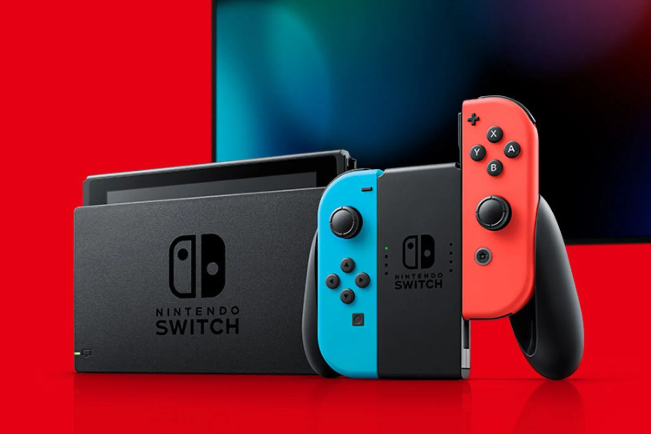 Hệ thống máy chơi game Nintendo Switch được kết nối với TV, minh họa trải nghiệm chơi game hiện tại
