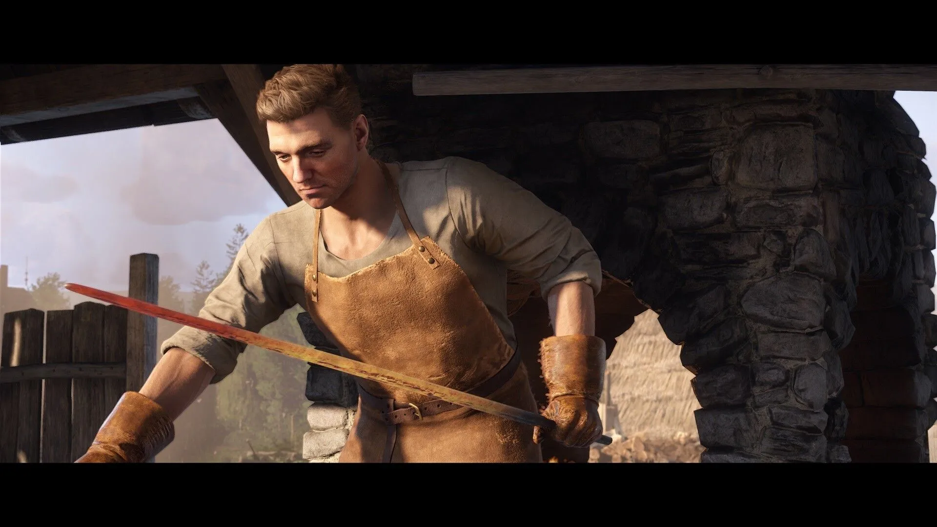 Henry tương tác với NPC trong thế giới game nhập vai Kingdom Come Deliverance 2