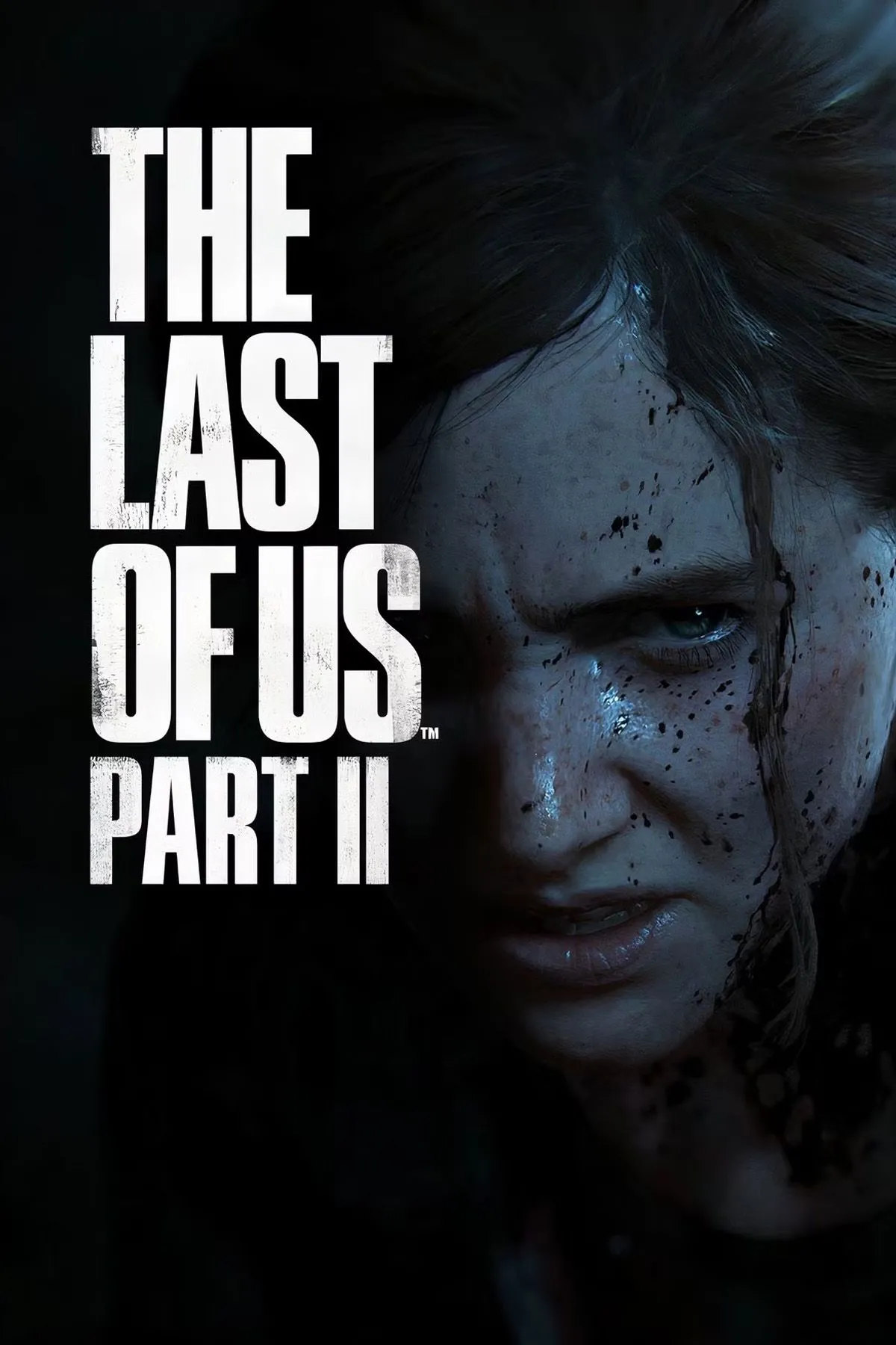 Hình ảnh bìa của The Last of Us Part II, với Ellie cầm súng trường, khuôn mặt đanh thép và quyết tâm, thể hiện sự bạo lực và cảm xúc mạnh mẽ của câu chuyện.
