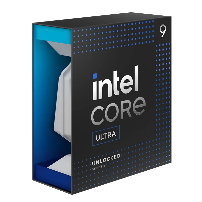 Hình ảnh cận cảnh chip xử lý Intel Core Ultra 9 285K, một lựa chọn cao cấp từ đội xanh cho trải nghiệm CS2