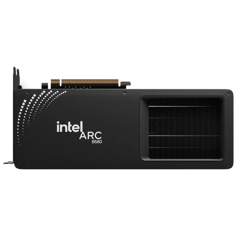 Hình ảnh card đồ họa Intel Arc B580, một đối thủ đáng gờm trong phân khúc giá rẻ hiệu năng cao