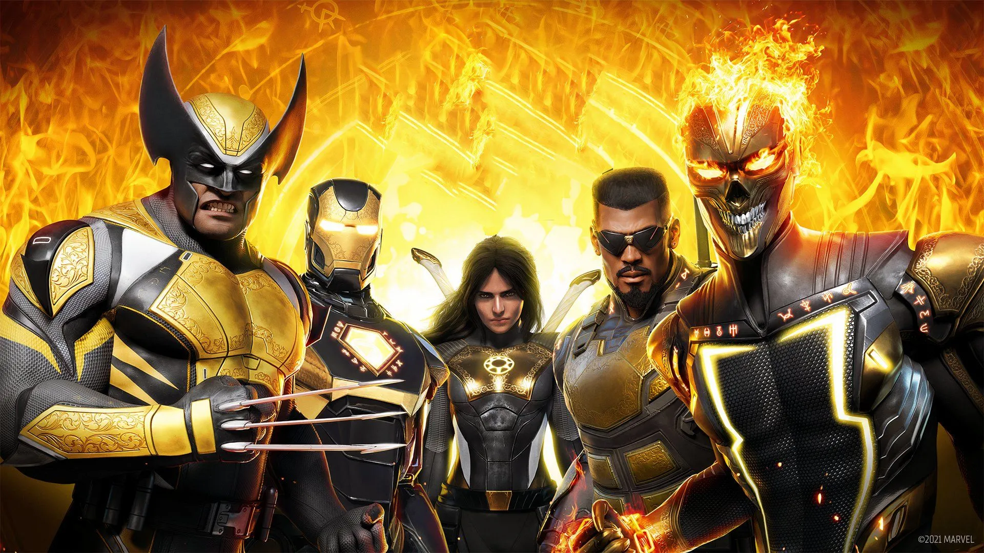 Hình ảnh chiến đấu trong Marvel's Midnight Suns, một game nhập vai chiến thuật theo lượt với các siêu anh hùng.