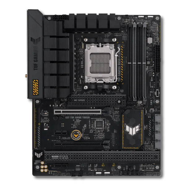 Hình ảnh mainboard Asus TUF Gaming B650-Plus WiFi với các khe cắm M.2