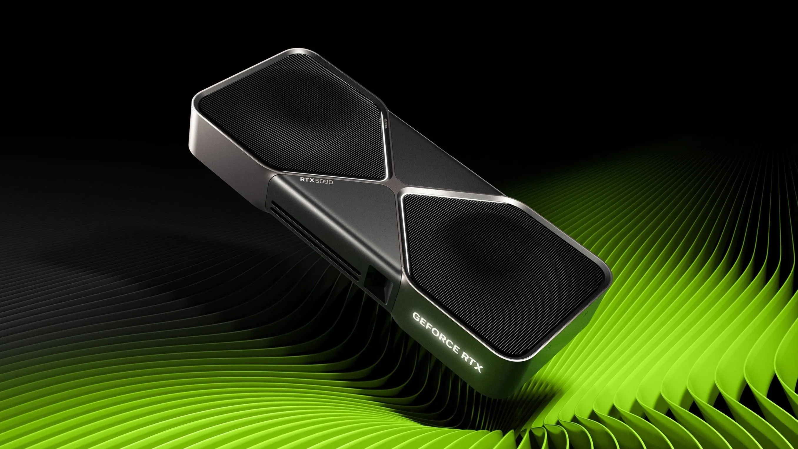 Hình ảnh minh họa card đồ họa NVIDIA GeForce RTX 5090 với thiết kế hiện đại