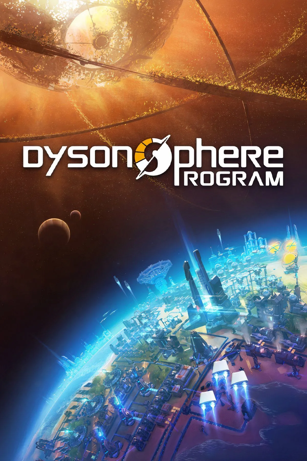Hình ảnh nhà máy và các cấu trúc khổng lồ trong không gian từ game Dyson Sphere Program