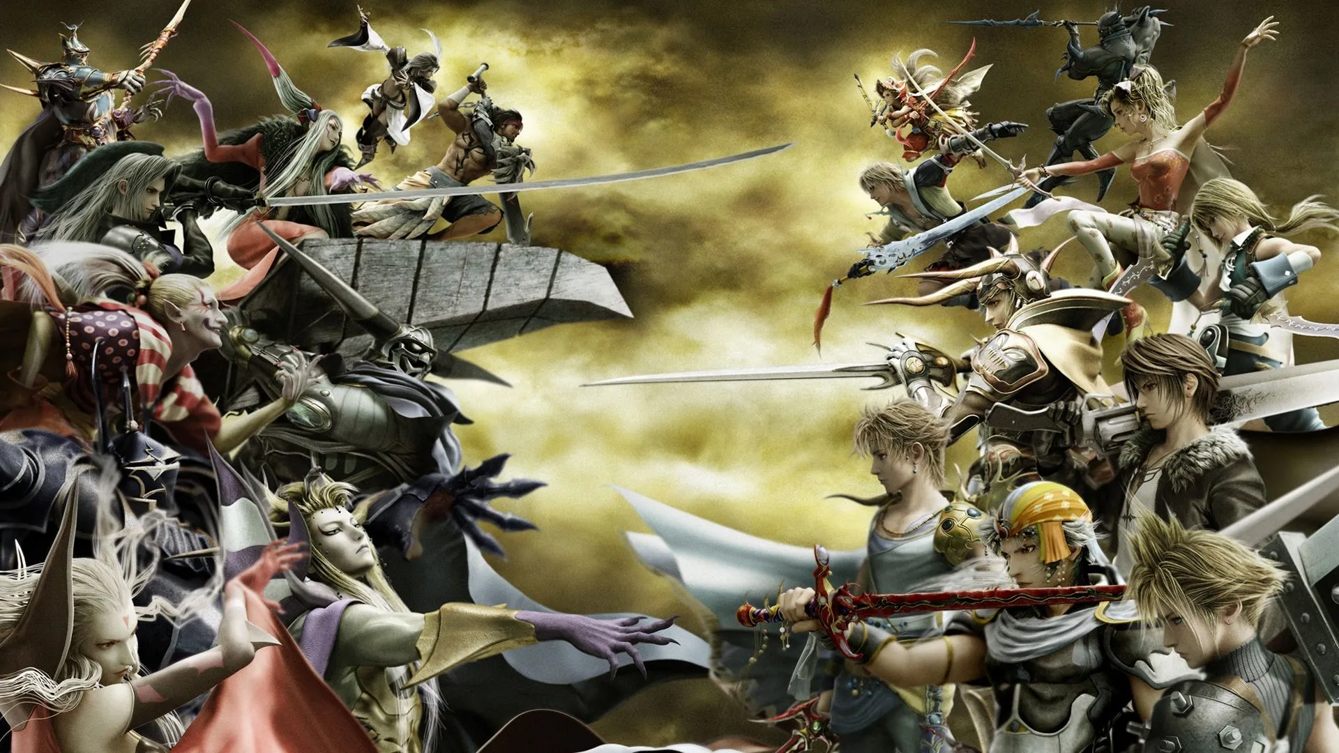 Hình ảnh nhân vật từ Dissidia Final Fantasy, tượng trưng cho những cuộc phiêu lưu khó quên trong thế giới Final Fantasy
