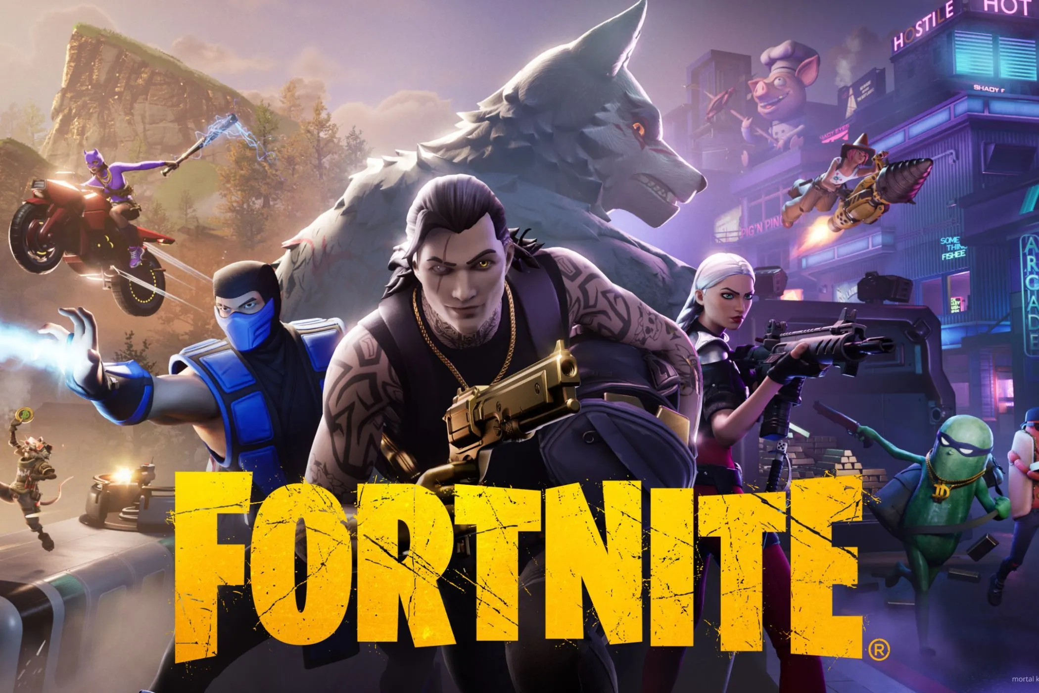 Hình ảnh quảng bá game Fortnite - Tựa game Battle Royale đình đám của Epic Games