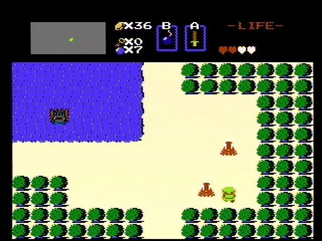 Hình ảnh quảng bá The Legend of Zelda gốc trên NES/Famicom