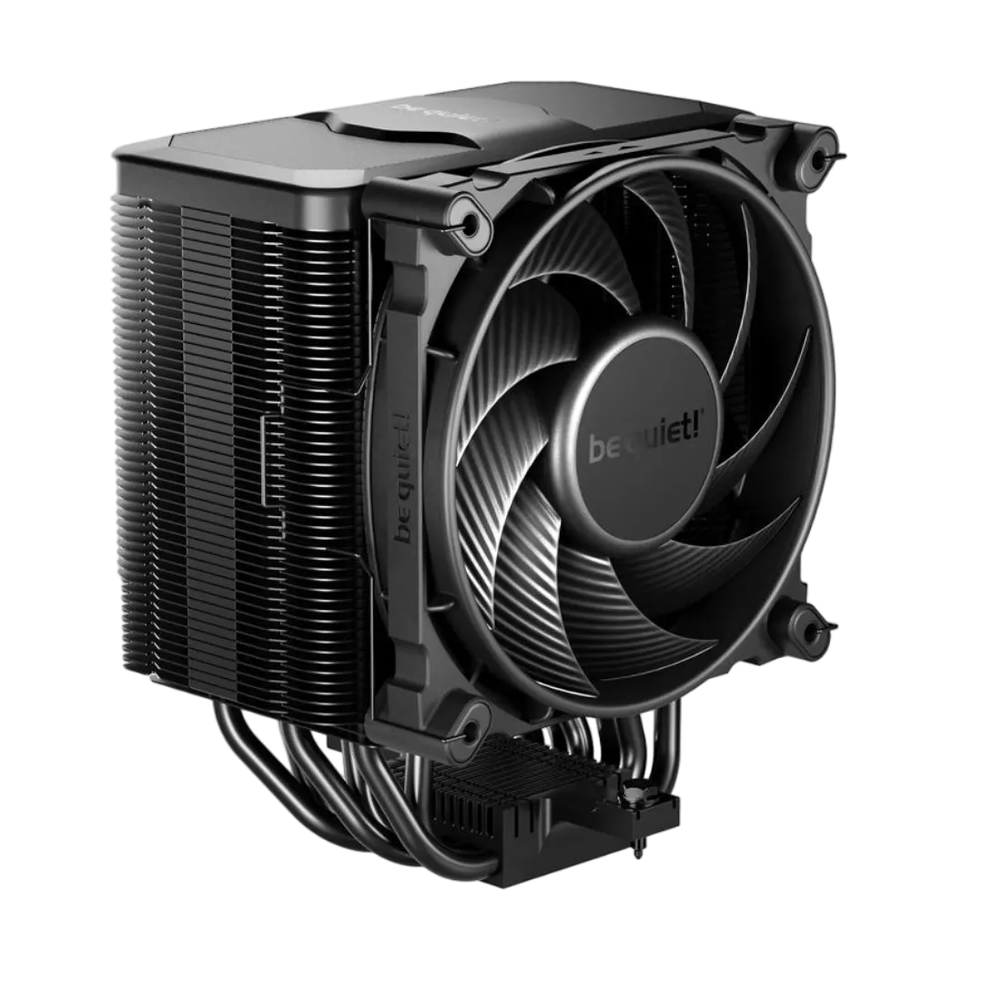 Hình ảnh render bộ tản nhiệt khí be quiet! Dark Rock 5 nhìn từ góc cạnh.