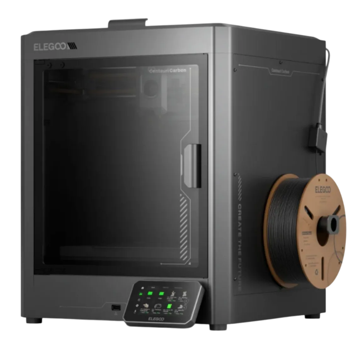 Hình ảnh render máy in 3D Elegoo Centauri Carbon, một lựa chọn hiệu quả cho các dự án home lab