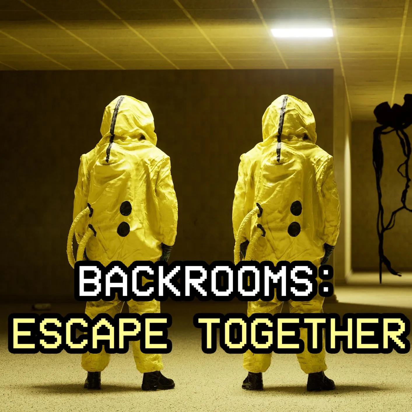 Hình ảnh sản phẩm của game Backrooms: Escape Together, thể hiện không gian ma mị và đầy thử thách của game kinh dị co-op.