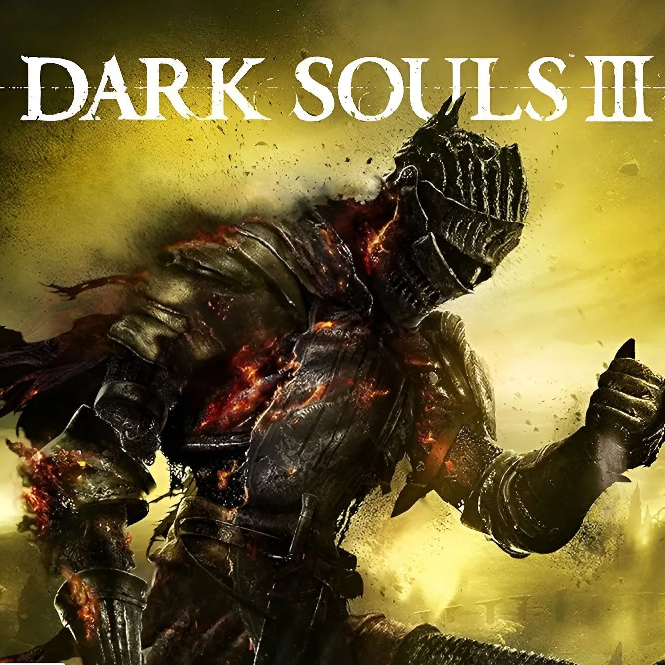 Hình ảnh sản phẩm game Dark Souls III, thể hiện một hiệp sĩ giáp trụ