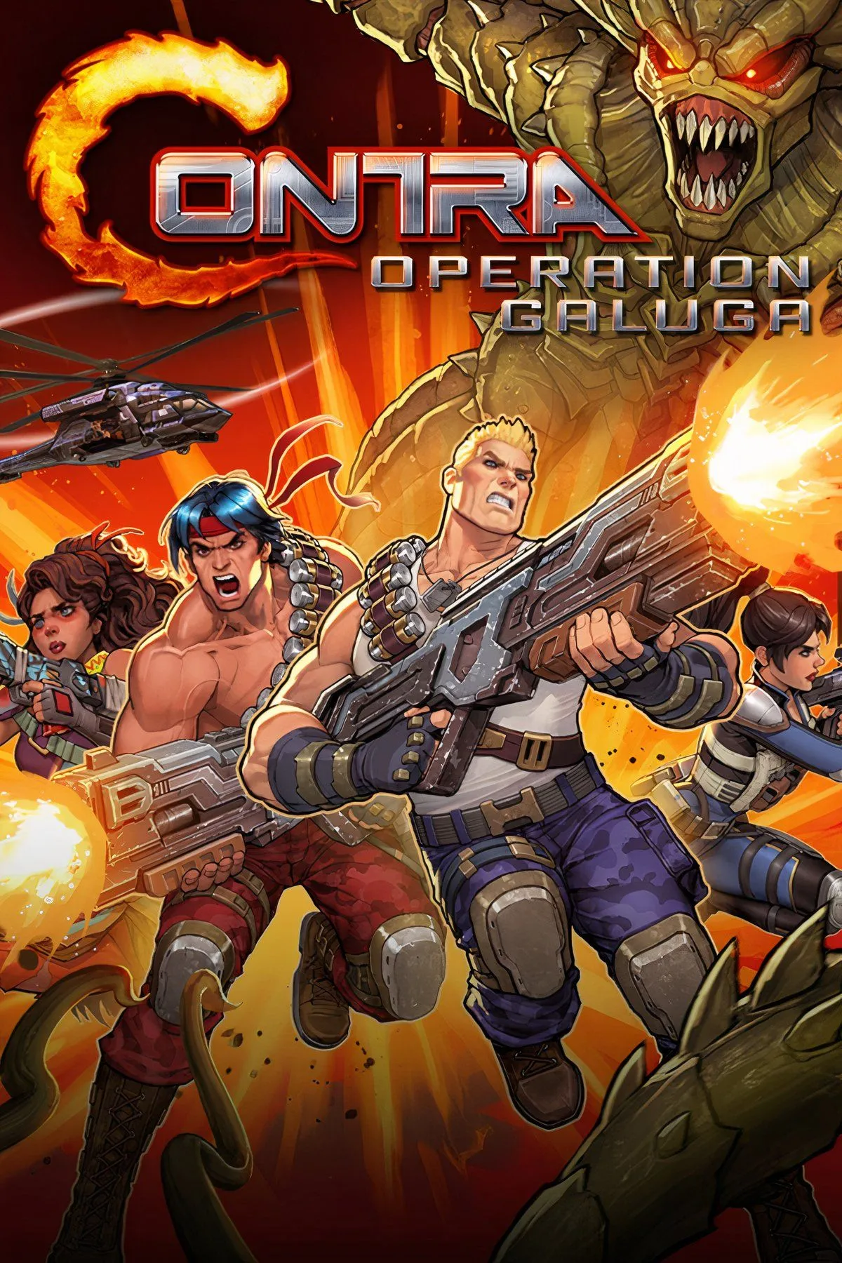 Hình ảnh tổng hợp các cảnh hành động đặc trưng trong game Contra 3: The Alien Wars trên SNES.