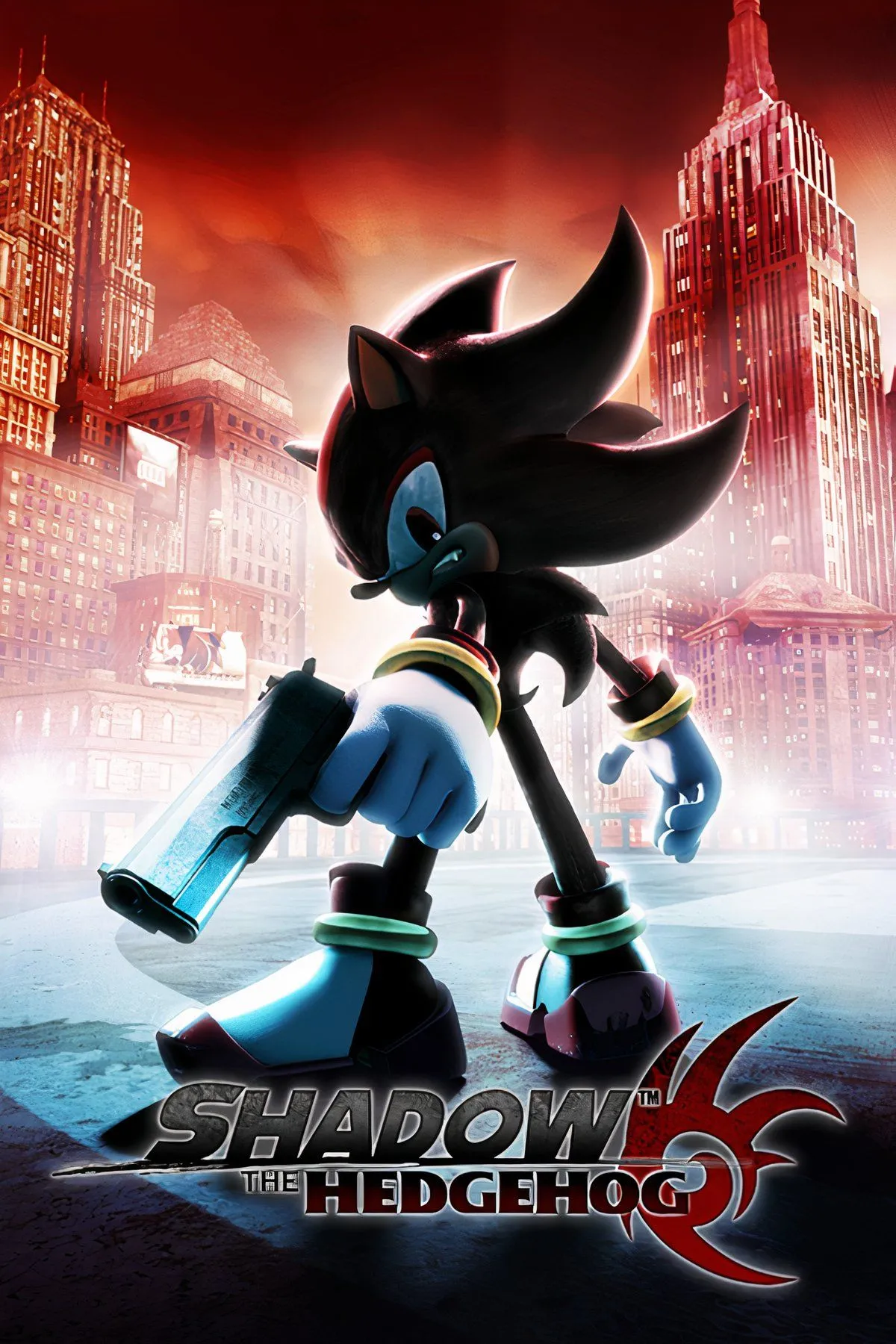 Hình ảnh tổng hợp về nhân vật Shadow the Hedgehog trong các phân cảnh game, thể hiện phong cách tối tăm, gai góc.