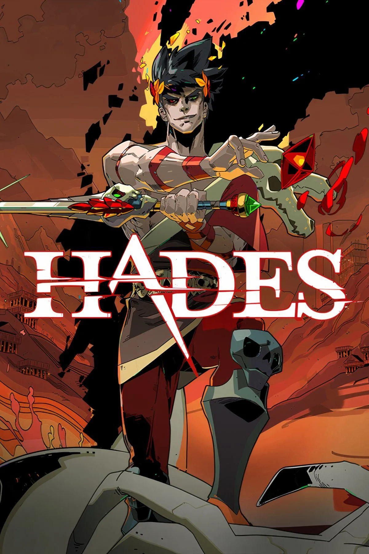Hoàng tử Zagreus trong một pha hành động kịch tính trong game roguelike Hades