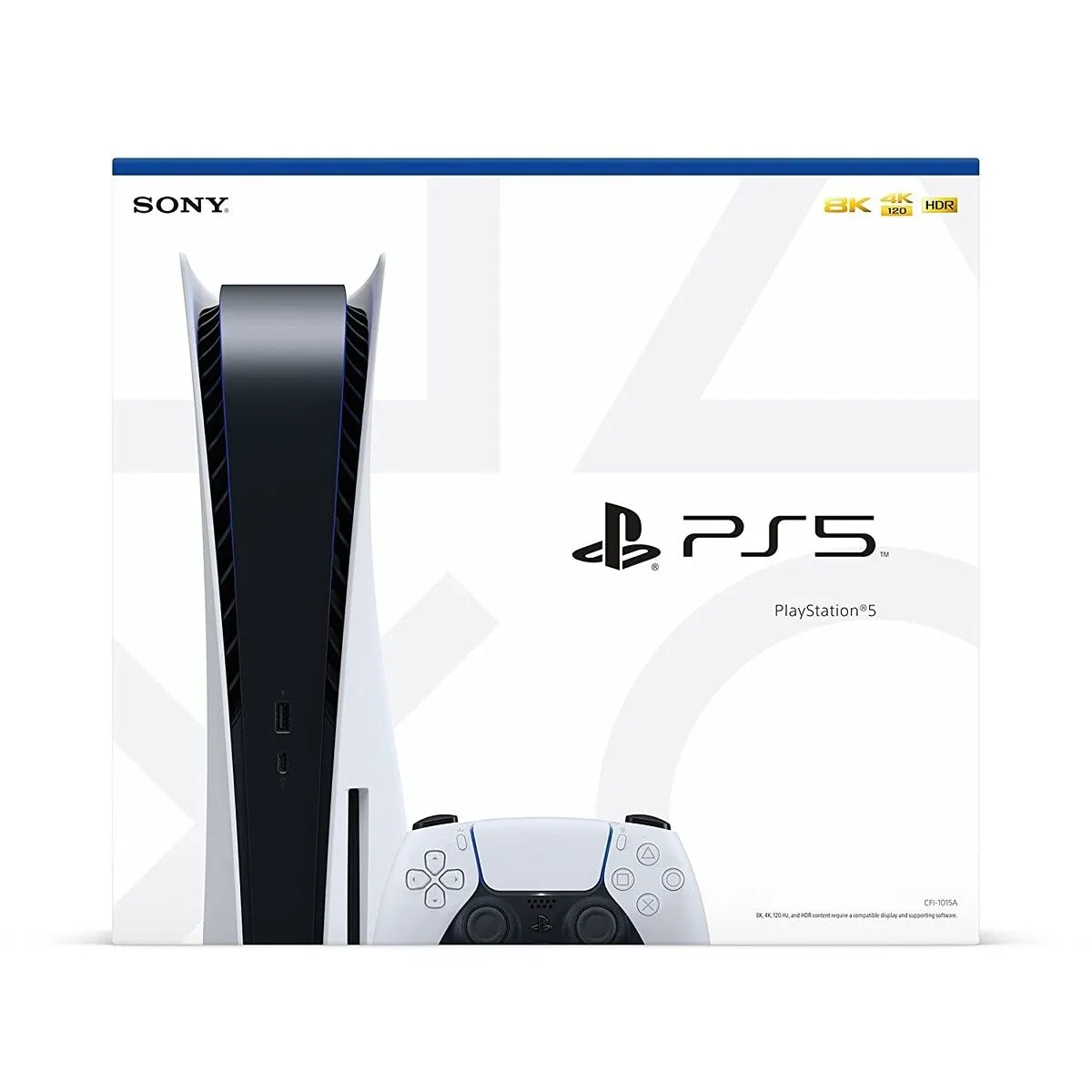 Hộp đựng máy chơi game Sony PlayStation 5 màu trắng, biểu tượng của sự khan hiếm console thế hệ mới.