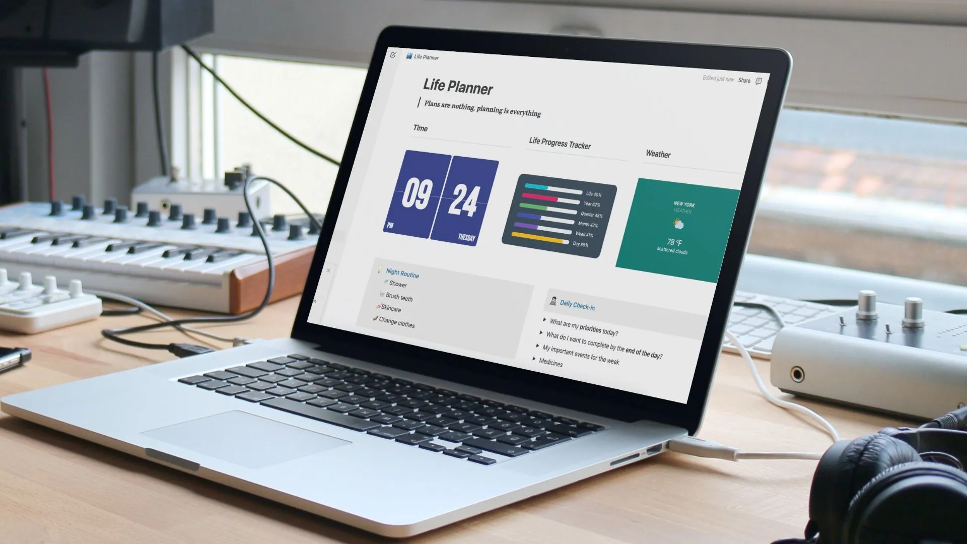 Hướng dẫn tạo trang kế hoạch cuộc sống hiệu quả trong Notion với các công cụ tích hợp
