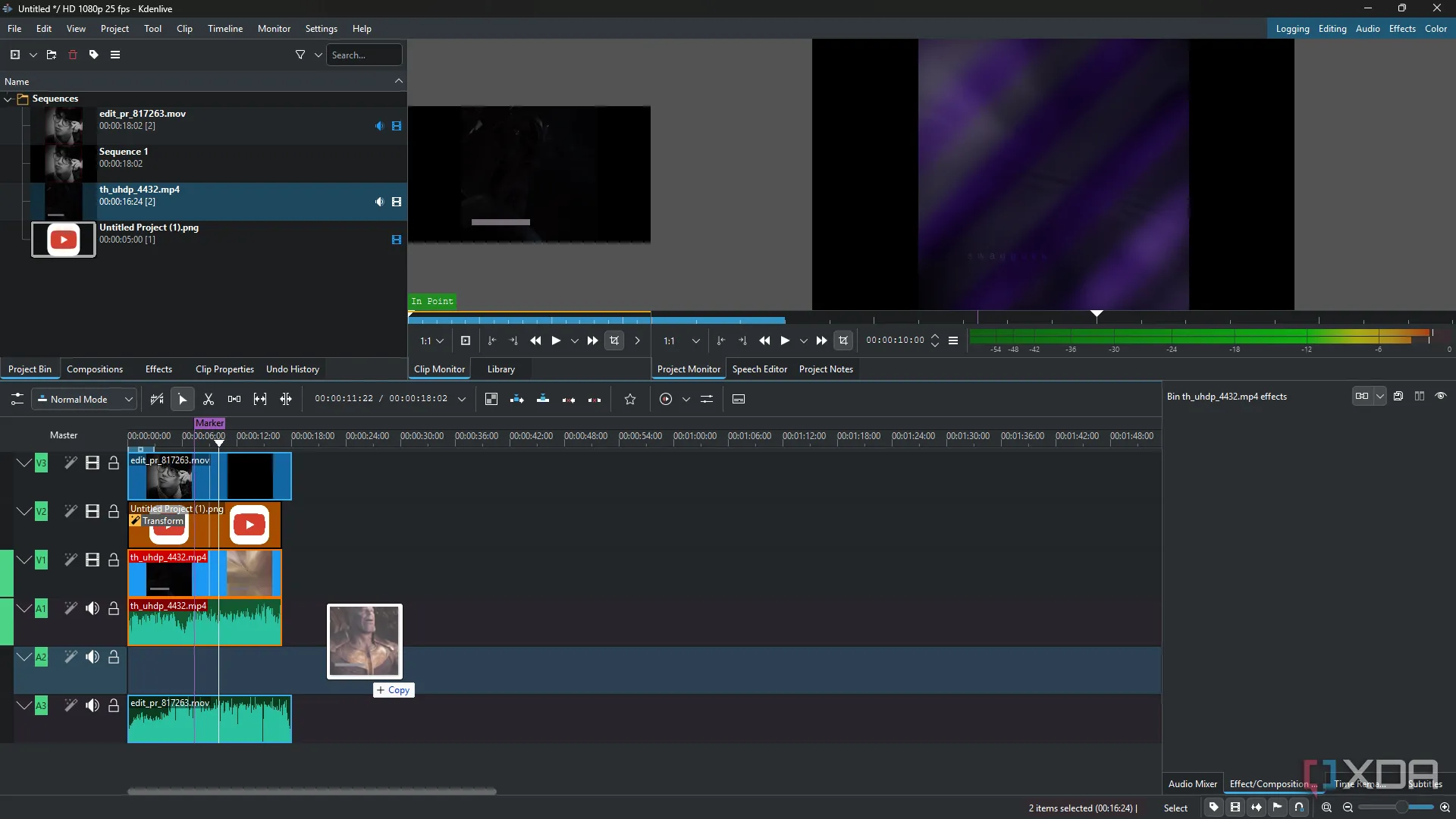 Kdenlive, phần mềm chỉnh sửa video miễn phí với tính năng kéo thả file MP4 vào dự án
