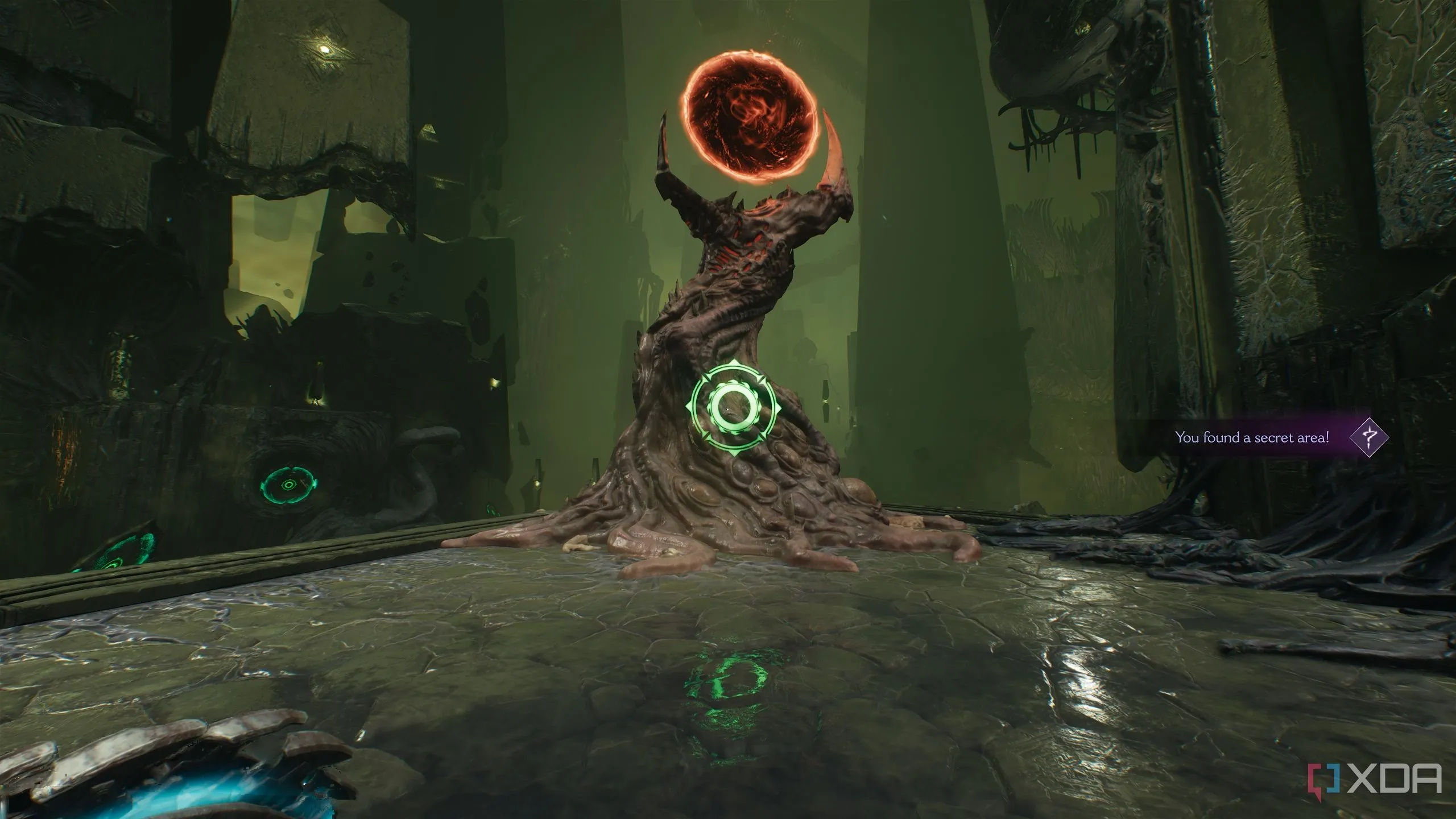Khu vực bí mật 9 với Cổng Gore trong Chương 15 Doom The Dark Ages.