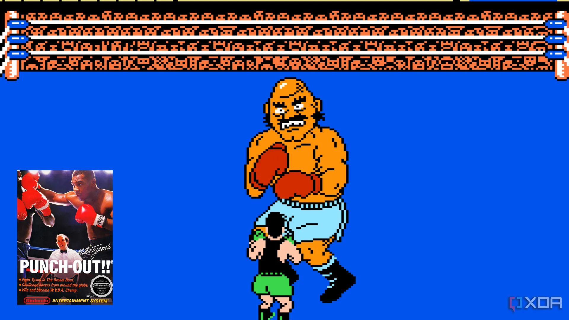 Little Mac chiến đấu với Bald Bull trong game Mike Tyson's Punch-Out!
