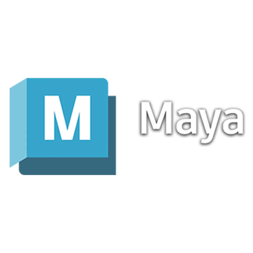 Logo Autodesk Maya, biểu tượng phần mềm hoạt hình và mô hình 3D chuyên nghiệp