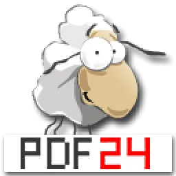 Logo chính thức của PDF24, biểu tượng cho giải pháp chỉnh sửa PDF miễn phí và mạnh mẽ
