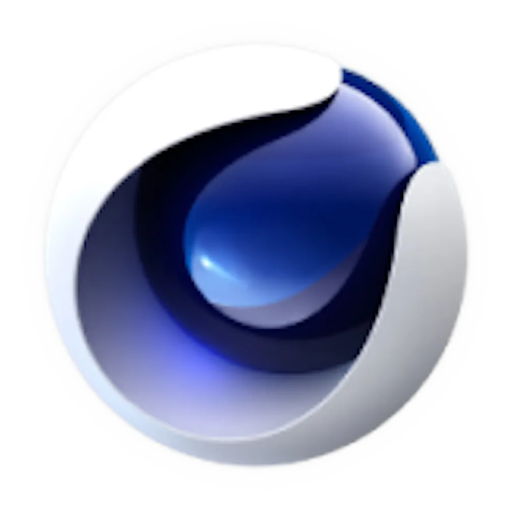 Logo Cinema 4D, biểu tượng phần mềm hoạt hình và mô hình 3D chuyên nghiệp từ Maxon