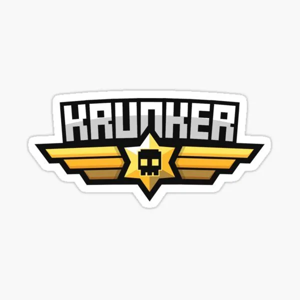 Logo game Krunker với phong cách đồ họa pixelated.