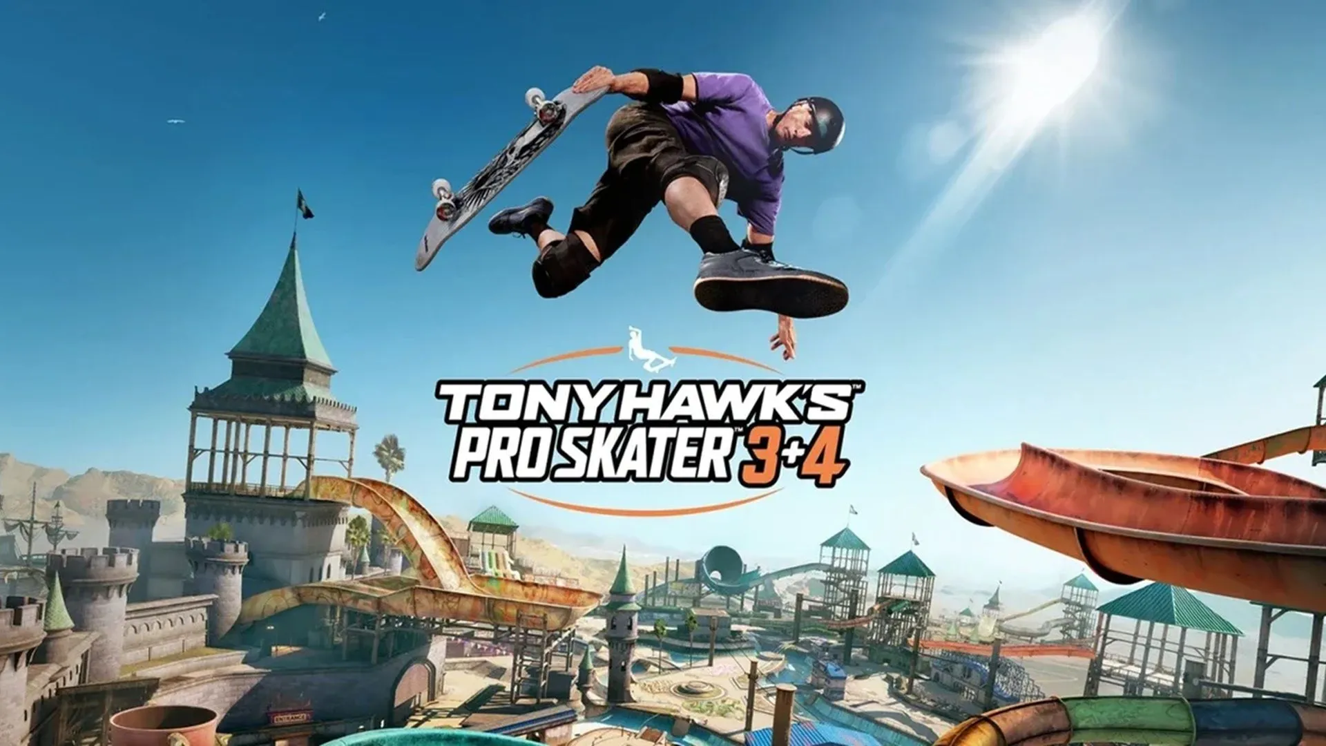 Logo game Tony Hawk's Pro Skater 3 + 4, thể hiện sự trở lại của huyền thoại trượt ván