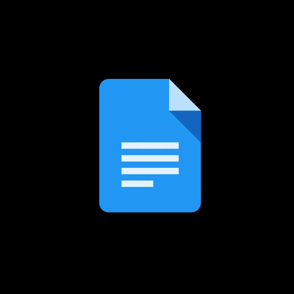 Logo Google Docs, biểu tượng cho trình xử lý văn bản trực tuyến của Google